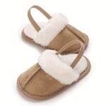 Cozy Plush Baby Girl Slippers - Soft, Non-Slip Sole For Indoor Comfort | Cute & Warm For 0-1 Year Olds | Perfect For Spring/Fall, Leisure Style, Spring/Autumn - Image 6