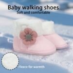 Adorable Princess Baby Shoes Soft Sole Winter 0-12 Months Toddler Walking Shoes Before School - Image 10
