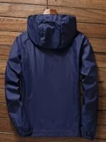Unisex Summer Hooded Jacket With Reflective Zipper Design, Ultra-Thin Breathable Quick-Dry Windproof Sports Coat For Outdoor Night Running, Cycling, Fishing Sun Protection Top - Loose Fit Hooded Zip-Up Shirt - Image 8