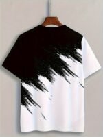 Men'S Fashion Casual Crew Neck T-Shirt With 3D Geometric Print Pattern, 100% Polyester Knit Fabric, Regular Fit, Slight Stretch - Casual Style Tee - Image 10