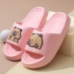 Kids' Cartoon Solid Color Eva Slippers - Breathable, Slip-On Indoor Home Sandals For Boys And Girls, Spring/Summer Casual Bathroom Shower Shoes, Cute Shoes - Image 10