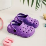 Unisex Kid'S Solid Breathable Hollow Out Clogs, Comfy Non Slip Casual Slippers For Boy'S & Girl'S Outdoor Activities - Image 8