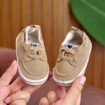 Casual Slip-On Canvas Footwear For Newborns 0-1 Year, Breathable First Walker Sneakers For Both Genders - Image 5