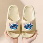 Disney Stitch Eva Slippers For Kids - Comfortable, Thick Sole, Cartoon Design, Perfect For Beach & Bathroom Play, Four Seasons Wear, Slip-On Style, Beach Slippers | Playful Design | Eva Material, Beach Accessories - Image 11