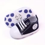 Rabeisir Baby ' Toddler Walking Shoes - Soft Canvas Sneakers With Eva Cushion, Adjustable Lace-Up Low-Top Design, 4-Color Options (White/Pink/Black/Red) For All-Season Casual & Party Wear, Party Toddler Sneakers | Classic Sneaker Design | Eva Cushioned Sole, Toddler Shoes, Rabeisir - Image 6