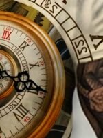 Men'S Crypto Gear Abstract Clock 3D Print T-Shirt - Slim Fit, Short Sleeve Casual Tee For Summer & Leisure Wear, Plus Size - Image 5