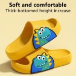 Kids' Non-Slip Slip-On Slippers - Lightweight Cushioned Bathroom Shoes With Soft Eva Sole, Quick-Dry Indoor/Outdoor House Shoes For Boys & Girls, Beach, Park, Home - Easy Slip-On Design (Blue/Green) - All-Season Use, Park Footwear, Playful Design, Breathable Material, Footwear, Family Footwear - Image 8