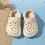 Kids' Breathable Eva Clogs & Mules - Casual Slip-On Shoes For Boys & Girls, All-Season Round Toe Lightweight Footwear, Solid Color, Daily Wear For Toddlers To Age 14