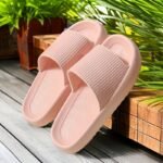 1 Pair Unisex Eva Slippers - Casual Striped Indoor House Shoes, All-Season Comfortable Slip-On Slides With Round Toe, Non-Slip Quick-Dry Bath Slippers, Suitable For Men And Women - Image 8