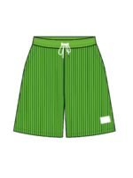 Men'S Casual Corduroy Shorts With Drawstring Waist, Side Pockets, And "California" Print - Black, Polyester, All-Season Wear For Outdoor Activities - Image 3