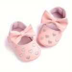 Baby Girl'S Adorable Solid Colour Princess Style Dress Shoes, Comfy Non Slip Casual Sweetie Performance Shoes, Infant'S Footwear - Image 3