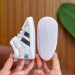 Infant Toddler Mid-Top Sneakers - Unisex Baby Sports And Casual Shoes With Adjustable Strap Closure, Pu Upper, Soft Fabric Sole For Comfort, Anti-Slip For Spring/Fall - Solid Color Everyday Wear - Image 7