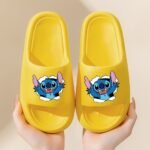 Disney Stitch Eva Slippers For Kids - Comfortable, Thick Sole, Cartoon Design, Perfect For Beach & Bathroom Play, Four Seasons Wear, Slip-On Style, Beach Slippers | Playful Design | Eva Material, Beach Accessories - Image 9