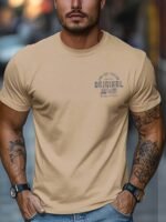 Men'S Original Graphic T-Shirt - Black Retro Vintage Tee, Lightweight Summer Shirt For Casual Everyday & Formal Outfits - Classic Fit Crewneck Top, Vintage T Shirts, Versatile Clothing, Bold Print Design, Breathable Fabric, Short Sleeve Top, Adult Clothing, Streetwear Style, Durable Construction, Basic Top, Young Adults - Image 8