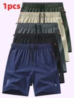 Men'S Summer Sports Casual Shorts Made From Woven Polyester Fabric With A Cool Feel, Suitable For Camping, Hiking, And Cycling. - Image 10