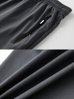 Men'S Plus Size Lightweight Summer Shorts - Stretchy, Breathable Fabric With Zipper Pockets, Casual Style, Solid Color, Sizes 2Xl-9Xl, Plus Siz - Image 7