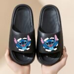 Disney Stitch Eva Slippers For Kids - Comfortable, Thick Sole, Cartoon Design, Perfect For Beach & Bathroom Play, Four Seasons Wear, Slip-On Style, Beach Slippers | Playful Design | Eva Material, Beach Accessories - Image 5