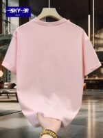Sky?R Brand Cartoon Print Casual Summer Crew Neck Short Sleeve Drop Shoulder Loose Fit Cotton T-Shirt - Image 10