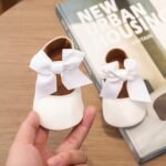 Baby First Walkers Shoes With Soft Sole - Easy-On Closure, Non-Slip Cushioned Insole - First Walking Shoes For Infants & Toddlers (0-1 Year Old) - Pastel Colors (Pink, White, Black, Golden, Beige) - Birthday Party & Everyday Outfits - Durable Synthetic Cover - Parents Love Them!, Toddler Walking Shoes, Infant Footwear, Elegant Bow Design, Comfortable Fabric Insole, Stylish Infant Footwear, Breathable Fabric Lining, New Parents - Image 14