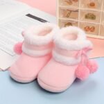 Soft Sole Warm 0-12 Months Baby Boys And Girls Pre-Crawling Fleece-Lined Winter Style Slipper Shoes, Childrens Slippers - Image 13