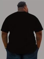 Men'S "It Is What It Is" Graphic T-Shirt - Casual Black Polyester Tee With Bold White Lettering, Comfortable Round Neck, Machine Washable, Plus Size - Image 10