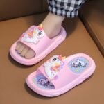 Cute Cartoon Unicorn Open Toe Slippers For Girls, Non Slip Lightweight Slippers For Indoor Shower Pool, All Seasons - Image 7