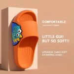 Kids' Non-Slip Slip-On Slippers - Lightweight Cushioned Bathroom Shoes With Soft Eva Sole, Quick-Dry Indoor/Outdoor House Shoes For Boys & Girls, Beach, Park, Home - Easy Slip-On Design (Blue/Green) - All-Season Use, Park Footwear, Playful Design, Breathable Material, Footwear, Family Footwear - Image 4