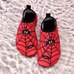 Spider Boy Beach Shoes Red Wading Shoes Lightweight Water Shoes Beach Swimming Girls Water Shoes Swimming Surfing Summer Youngsters'S Cartoon Cute Three Spider Webs - Image 4