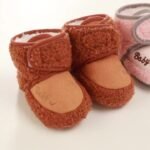 Cozy Beige Baby Ankle Boots With Heart Design - Soft, Warm, And Comfortable Winter Shoes For Infants, Round Toe, Closure, And Plush Lining, Baby Winter Boots - Image 12