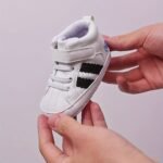 Infant Toddler Mid-Top Sneakers - Unisex Baby Sports And Casual Shoes With Adjustable Strap Closure, Pu Upper, Soft Fabric Sole For Comfort, Anti-Slip For Spring/Fall - Solid Color Everyday Wear - Image 9