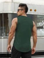 Men'S Summer Fashion Muscle Tank Top - Breathable, Sweat-Wicking, Loose-Fit Athletic Vest For Gym & Basketball Training, Quick-Dry, Sleeveless - Image 10