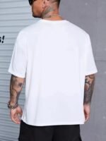 Men'S Oversized Funny Slogan T-Shirt - "I'M Too Old For This Shit" Bold Print, White With Black Lettering, Loose Fit Casual Summer Tee, Round Neck Short Sleeve Shirt For Adults, Machine Washable Humor Apparel, Plus Size - Image 7