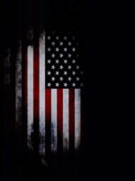 Men'S Casual Polyester Shirt With American Flag Print, Button Front, Lapel Collar, Regular Fit, Woven Fabric, Spring/Summer Top - 100% Polyester, 110Gsm, Plus Size - Image 3