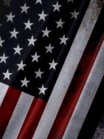 Men'S Casual Polyester Shirt With American Flag Print, Button Front, Lapel Collar, Regular Fit, Woven Fabric, Spring/Summer Top - 100% Polyester, 110Gsm, Plus Size - Image 5