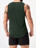"Never Give Up" Print Comfy Breathable Tank Top, Men'S Casual Stretch Sleeveless T-Shirt For Summer Gym Workout Training Basketball - Image 9