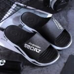 "Fashion Sport" Slides - Comfortable, Non-Slip Pvc Summer Slippers For Indoor & Outdoor Use, Perfect For Beach & Streetwear, Black With White Accents, Cute Sandals - Image 10