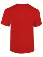 Men'S 100% Cotton Heavyweight T-Shirt With Top Dad Lettering & Distressed White Print - Casual Short Sleeve Round Neck Comfort Fit Father'S Day Gift, Breathable Casual Attire, Machine Washable, Ideal For Birthdays & Family Events - Ideal For New Dads & Expecting Fathers - Stylish Casual Men'S Fashion With Bold "Top Dad" Graphic, Relaxed Fit, Digital Print, And Versatile For Casual Attire, Fathers Day Tshirt - Image 7