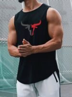 Men'S Athletic Tank Tops - Summer Performance Gym Sleeveless Shirts - Breathable, Quick-Dry Knit Fabric - Muscle Fit Crew Neck Sportswear - Polyester & Elastane Blend - Solid Color Basketball Training Vests