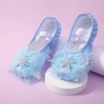 Adorable Princess Dance Shoes For Youngsters, Soft Sole Ballet Shoes For Girls, Chinese Dance Training Cat Claw Shoes - Image 5