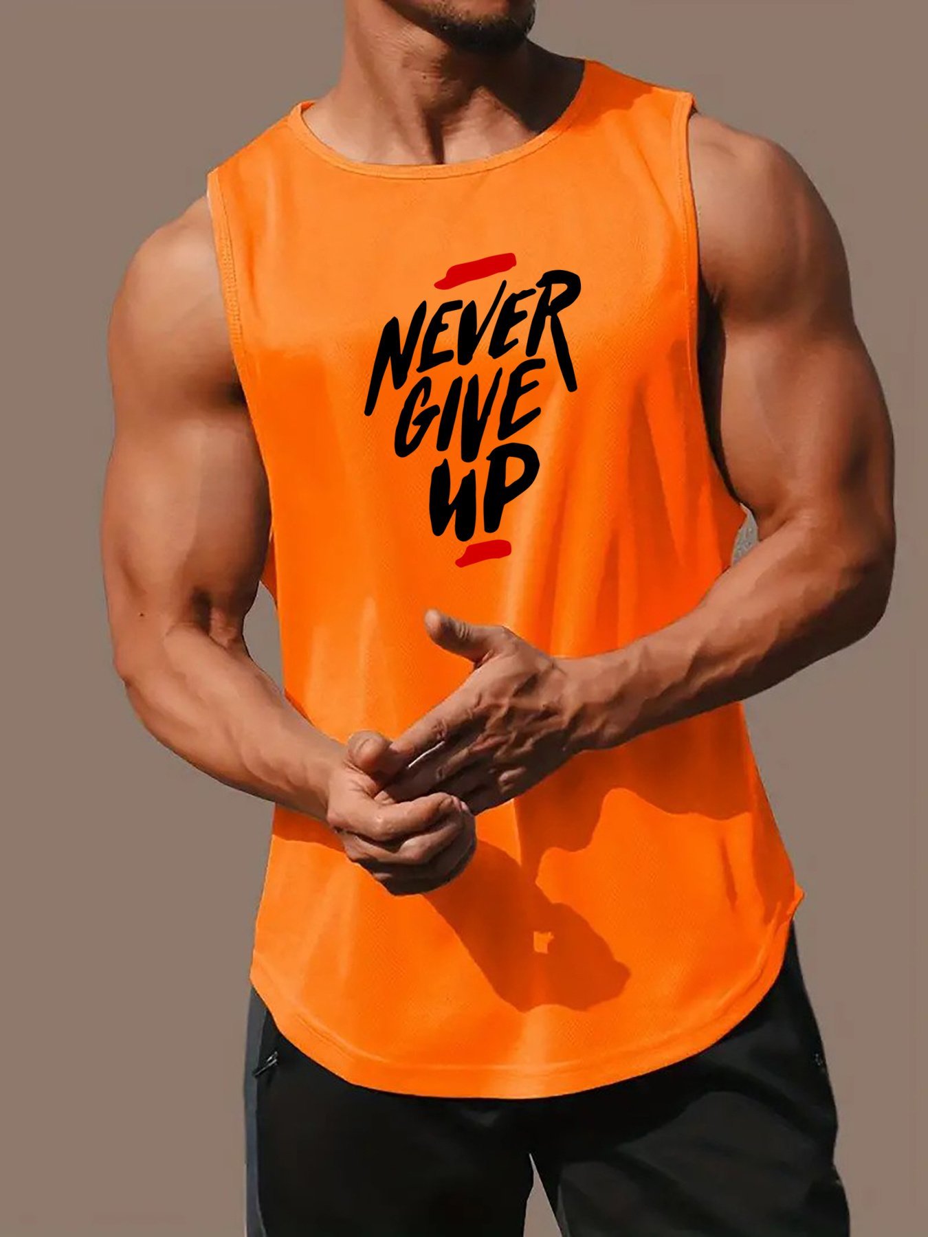 product-open-2665b1449f574b03b7348a14102bc0a5-goods.jpeg Men'S Summer Fashion Muscle Tank Top - Breathable, Sweat-Wicking, Loose-Fit Athletic Vest For Gym & Basketball Training, Quick-Dry, Sleeveless - Image 1