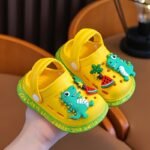 Kids' Eva Clogs With Cartoon Dinosaur Charms | Soft Sole Slip-On Sandals For Boys & Girls | Multi-Color Watermelon & Fruit Designs | Comfortable Indoor/Outdoor Footwear | Lightweight, Breathable Summer Shoes, Casual Children'S Footwear | Cartoon Dinosaur Design | Comfortable Footwear - Image 4