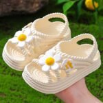 New Girls' Fashionable Cute Floral Princess Shoes Versatile Comfortable Beach Sandals - Image 3