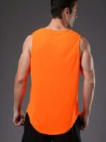 Men'S Summer Fashion Muscle Tank Top - Breathable, Sweat-Wicking, Loose-Fit Athletic Vest For Gym & Basketball Training, Quick-Dry, Sleeveless - Image 8