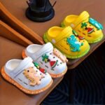 Kids' Eva Clogs With Cartoon Dinosaur Charms | Soft Sole Slip-On Sandals For Boys & Girls | Multi-Color Watermelon & Fruit Designs | Comfortable Indoor/Outdoor Footwear | Lightweight, Breathable Summer Shoes, Casual Children'S Footwear | Cartoon Dinosaur Design | Comfortable Footwear - Image 12