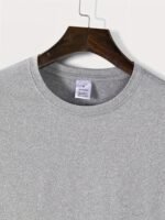Men'S Oversized Fit Summer T-Shirt With Bold '' Letter Print - White Casual Short Sleeve Round Neck Tee, Black & Orange Graphic Design For Casual Attire, Breathable Comfortable & Versatile Summer Essential (Hand Wash/Dry Clean) - Ideal For Casual Outings & Semi-Formal Events - Men'S Fashion Statement Apparel, Leisure Clothing, Lightweight Tee, Soft Material, Printed Shirt, Young Adults - Image 8