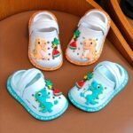 Kids' Eva Clogs With Cartoon Dinosaur Charms | Soft Sole Slip-On Sandals For Boys & Girls | Multi-Color Watermelon & Fruit Designs | Comfortable Indoor/Outdoor Footwear | Lightweight, Breathable Summer Shoes, Casual Children'S Footwear | Cartoon Dinosaur Design | Comfortable Footwear - Image 11