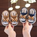 Infant Cartoon Tiger Sandals For Boys And Girls - Summer 2024 Soft Sole Anti-Slip Toddler Walking Shoes With Buckle Closure, Low Top, Pvc Upper, Sole And Insole - Baby Protective Toe Cap Sandals - Image 2