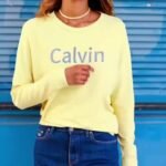Women'S Long Sleeve Crew Neck T-Shirt, Stretchy Polyester Blend, Geometric Letter Print, Casual Vacation Style, Applique Detail, Machine Washable - Spring/Summer Sportswear, Ladies T Shirts - Image 11