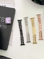 Suitable For Apple Watch1~8 Ultra New Single Row Thick V-Shape Denim Chain Metal Watch Strap 38/40/41/42/44/45Mm - Image 25