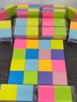 300-Pack Self-Adhesive Sticky Notes Set - Bright Neon Colors, Ideal For School, Home & Office Organization - Image 7